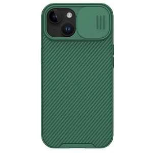 Противоударный чехол со шторкой для камеры Nillkin CamShield Pro Deep Green для iPhone 15 Plus  - Фото 1