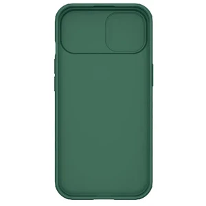 Противоударный чехол со шторкой для камеры Nillkin CamShield Pro Deep Green для iPhone 15 Plus - Фото 2