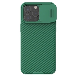 Протиуданий чохол зі шторкою для камери Nillkin CamShield Pro Deep Green для iPhone 15 Pro Max