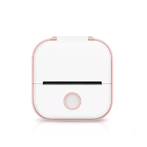Портативний термопринтер iLoungeMax T02 Bluetooth Pink для друку наклейок - Фото 2