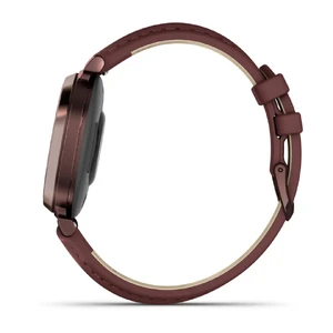 Смарт-часы Garmin Lily 2 Classic Dark Bronze с кожаным ремешком Mulberry Leather Band - Фото 3