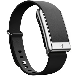 Ремешок WHOOP 5.0 LeatherLuxe Bands Tapered Small Black with Titanium  - Фото 1