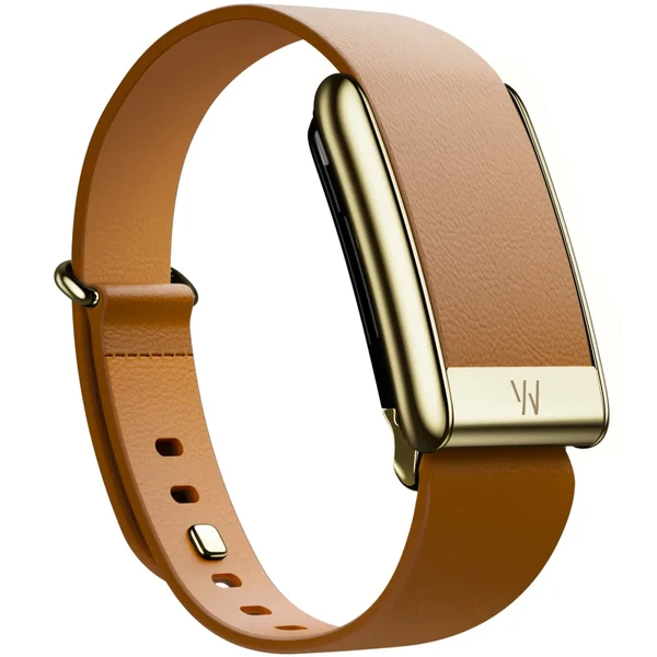 Ремінець WHOOP 5.0 LeatherLuxe Bands Tapered Large Camel with Gold у Рівному