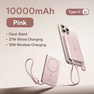 Портативное зарядное устройство Baseus PicoGo AM11 Magnetic Power Bank Type-C 10000mAh Pink  - Фото 1