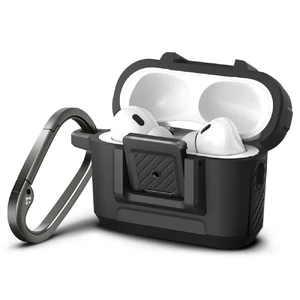 Протиударний чохол з замком Spigen Lock Fit Case Matte Black для AirPods Pro 2 - Фото 2