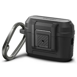 Протиударний чохол з замком Spigen Lock Fit Case Matte Black для AirPods Pro 2 ACS05485 - Фото 1