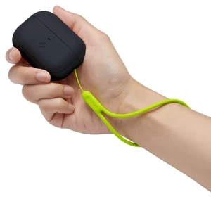 Силіконовий чохол із карабіном Spigen Silicone Fit Case Green Strap для AirPods Pro 2 - Фото 7