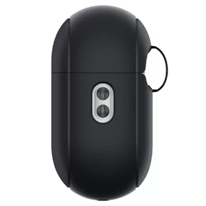 Силиконовый чехол с карабином Spigen Silicone Fit Case Black Strap для AirPods Pro 2 - Фото 3