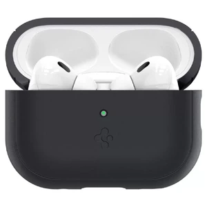 Силиконовый чехол с карабином Spigen Silicone Fit Case Black Strap для AirPods Pro 2 - Фото 6