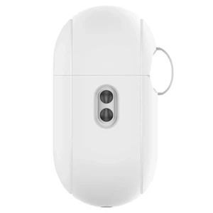 Силиконовый чехол с карабином Spigen Silicone Fit Case White Strap для AirPods Pro 2 - Фото 3