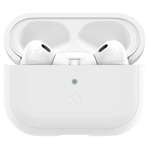 Силиконовый чехол с карабином Spigen Silicone Fit Case White Strap для AirPods Pro 2 - Фото 7