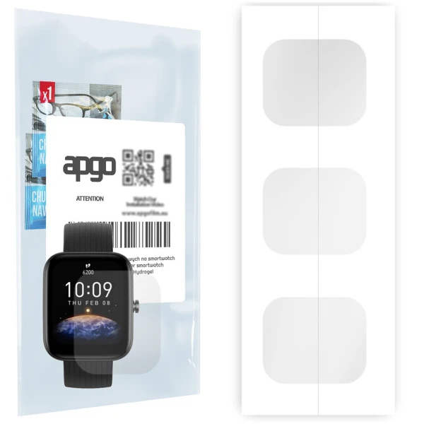 Гідрогелева захисна плівка iLoungeMax Hydrogel Clear для Amazfit Bip 3 /3 Pro 6 шт. у Рівному