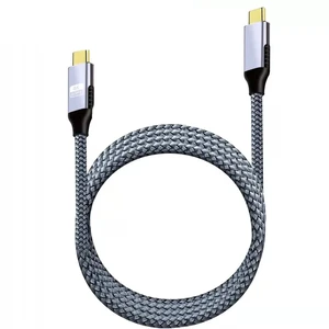 Плетений кабель Type-C to Type-C для швидкої передачі даних iLoungeMax 4K Data Cable PD100W 20 Gbps (3m)  - Фото 1