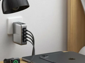 Быстрое сетевое зарядное устройство Satechi 145W GaN с 4 USB-C PD портами - Фото 5