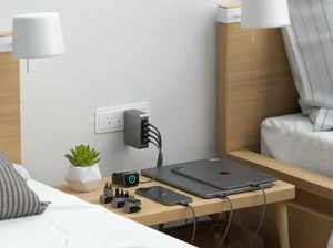 Быстрое сетевое зарядное устройство Satechi 145W GaN с 4 USB-C PD портами - Фото 6