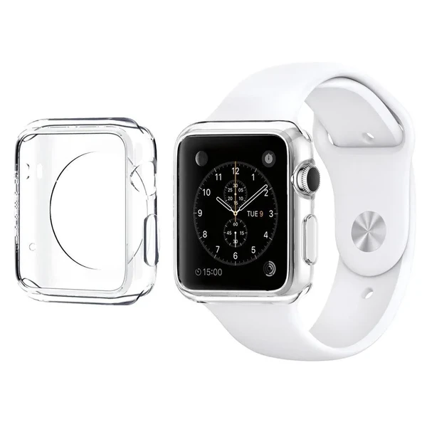 Тонкий прозрачный TPU чехол iLoungeMax SilicolDots для Apple Watch Series 1 | 2 | 3 38mm в Виннице