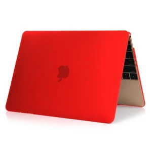 Красный пластиковый чехол iLoungeMax Soft Touch для MacBook 12" - Фото 2