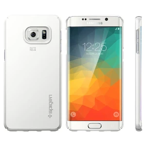 Чехол Spigen Thin Fit Shimmery White для Samsung Galaxy S6 Edge+ - Фото 4