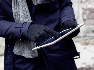 Рукавички iLoungeMax iGlove для сенсорних екранів iPhone, iPad, iPod Блакитні - Фото 5