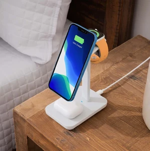 Магнитная док-станция 3-в-1 TwelveSouth HiRise 3 White для iPhone | AirPods | Apple Watch - Фото 6