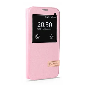 Чехол-подставка USAMS Muge Series Pink для Samsung Galaxy S7 - Фото 2