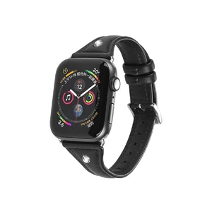 Шкіряний ремінець Hoco WB05 Ocean Wave Black для Apple Watch Ultra 49mm | 45mm | 44mm | 42mm