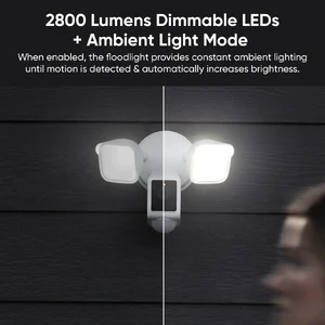 Розумна камера відеоспостереження Wyze Cam Floodlight v2 Black з відео 2K HD, кутом огляду 160° - Фото 4