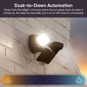 Розумна камера відеоспостереження Wyze Cam Floodlight v2 Black з відео 2K HD, кутом огляду 160° - Фото 5