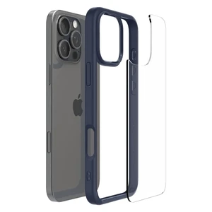 Прозорий синій чохол Spigen Ultra Hybrid для iPhone 16 Pro - Фото 7