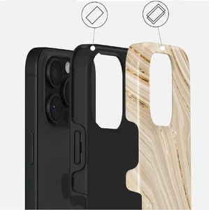 Бежевый чехол Burga Full Glam Tough Magnetic для iPhone 16 Pro Max - Фото 3