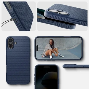 Гранатовий чохол Spigen Liquid Air для iPhone 16 Plus - Фото 15