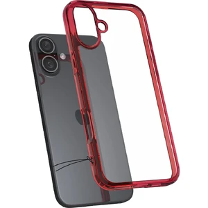Прозорий червоний чохол Spigen Ultra Hybrid для iPhone 16 - Фото 3