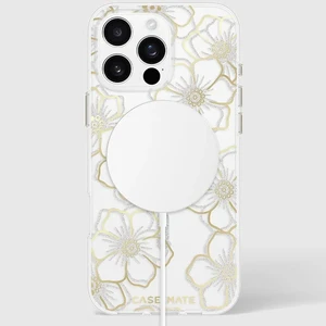 Прозорий чохол зі срібно-золотими елементами Case-Mate Floral Gems Mag для iPhone 16 Pro Max - Фото 10
