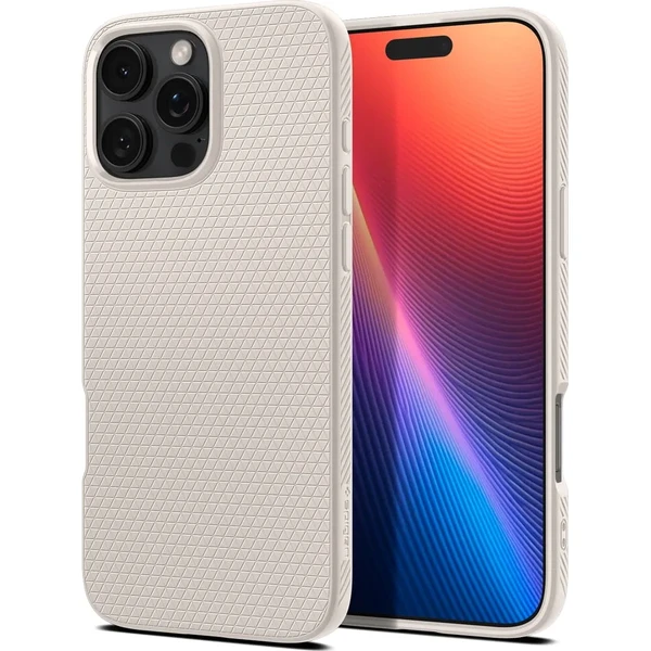 Бежевый чехол Spigen Liquid Air для iPhone 16 Pro в Виннице