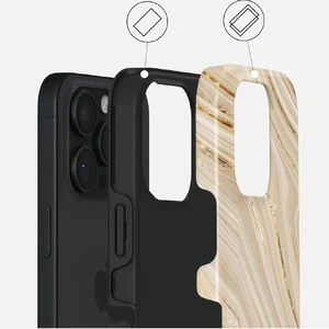 Бежевий чохол Burga Full Glam Tough Magnetic для iPhone 16 Pro - Фото 3