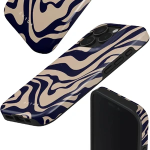 Бежево-синій магнітний чохол Burga Vigilant Tough для iPhone 16 Pro Max - Фото 7