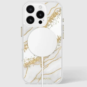 Мармуровий чохол зі золотими елементами Case-Mate Karat MagSafe для iPhone 16 Pro - Фото 10