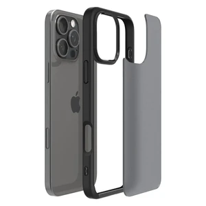 Півпрозорий чорний чохол Spigen Ultra Hybrid для iPhone 16 Pro - Фото 7