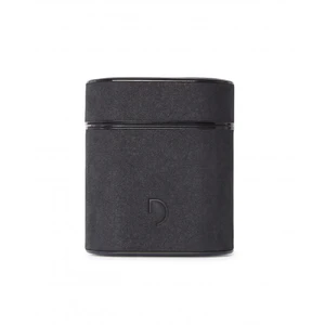 Кожаный чехол с карабином Decoded Aircase Carbon Black для AirPods D9APC2BK - Фото 1