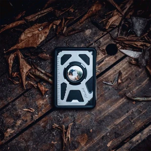 Кожаный кошелек с разъемом под AirTag и металлической мультитул картой 8 в 1 | Raptic Tactical Wallet Holder - Фото 7