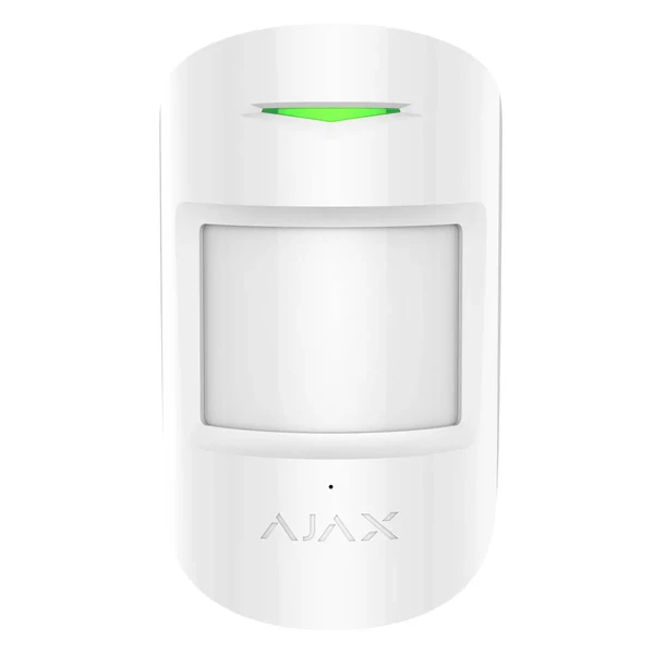 Бездротовий датчик руху і розбиття Ajax CombiProtect White