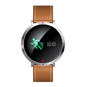 Умные часы iLoungeMax Alfawise S2 Silver | Brown Leather Band - Фото 2