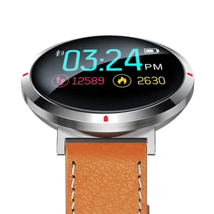 Умные часы iLoungeMax Alfawise S2 Silver | Brown Leather Band - Фото 3