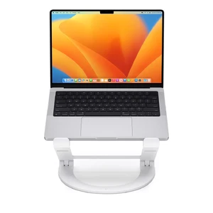 Алюминиевая портативная подставка Twelve South Curve Flex White для ноутбука | MacBook с регулировкой высоты и угла наклона, подходит для 10"-17" - Фото 2