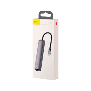 Хаб Baseus Mechanical Eye 6 in 1 USB Type-C - Фото 4