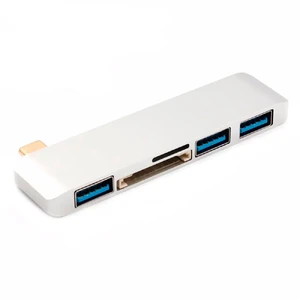 Алюминиевый концентратор iLoungeMax RobotSky Type C Hub Silver  - Фото 1