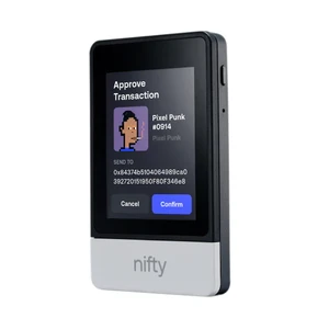 Апаратний криптогаманець SecuX Nifty для криптовалюти/NFT з дисплеєм, Bluetooth, USB-C, акумулятором 600мАг - Фото 8
