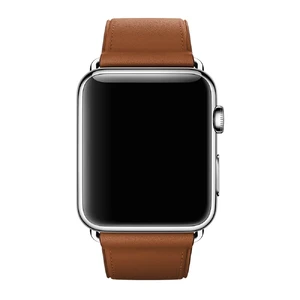 Ремінець Apple Ultra 49mm | 45mm | 44mm | 42mm Saddle Brown Classic Buckle (MMHE2) для Apple Watch - Фото 4