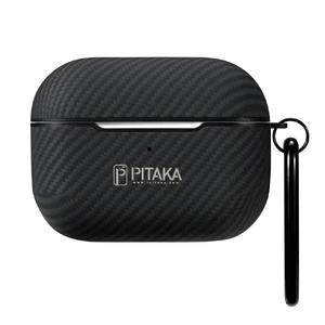 Чорний чохол з карабіном для Apple AirPods Pro Pitaka Air Pal Mini - Фото 2
