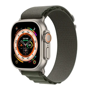 Ремешок Apple Alpine Loop Green для Apple Watch Ultra Ultra 49mm | 45mm | 44mm | 42mm Размер M (MQE03) MQE03 - Фото 1